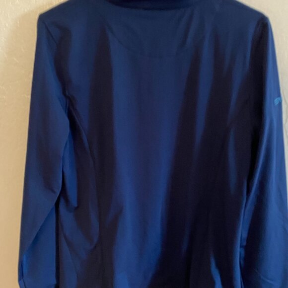 ROMFH Aachen Mock Zip Long Sleeve Shirt Dark Navy — Women’s XL — NWT - Picture 3 of 13